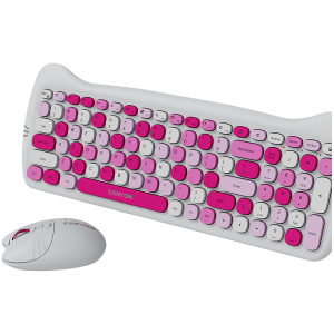 CANYON HSET-W6 EN Keyboard+Mouse Kitty Edition AAA+АА Wireless Pink