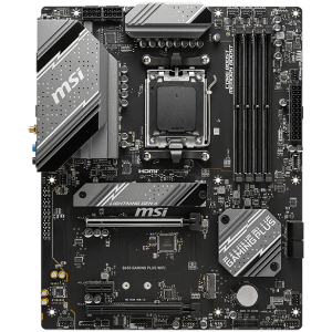 MSI Main Board Desktop B650 Gaming Plus WIFI, AM5, 4x DDR5, HDMI, DP, 2x PCI-E x16, 1x PCI-E x1,3xM.2, 4xSATA 6G, 4x USB 2.0, 4x USB 3.2 Gen1 Type A, 3x USB 3.2 Gen2 Type A,1x USB 3.2 Gen2 Type C,1x USB 3.2 Gen2x2 Type C, 2.5GLAN,Wi-Fi 6E, BT5.3 ATX