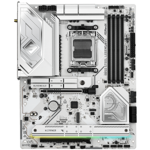 ASROCK MB Desktop B850 STEEL LEGEND WIFI, AM5, 4x DDR5, 1x PCIe 5.0 x16, 1x Blazing M.2(PCIe Gen5x4), 3x Hyper M.2, 4x SATA3, RAID 0, 1, 10, 7.1 CH HD Audio, 1x HDMI, 9x USB 3.2, 8x USB 2.0, 3x USB-C, 2.5G LAN, 2x Wi-Fi 7, 1x HDMI, 1x SPDIF, ATX