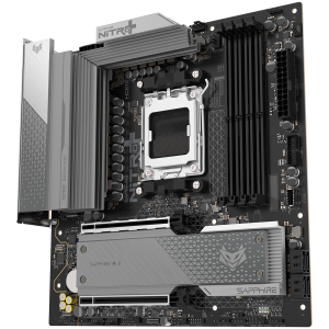 SAPPHIRE AMD B850M AM5 NITRO+ Ryzen R9/R7/R5, 4x DDR5 8000MHz, PCIE 5, 1x M.2 Gen5, 1x M.2 Gen4, LAN 2.5 Gbps, WIFI6, USB, MATX