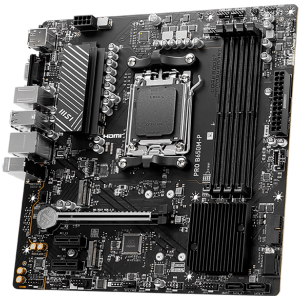 MSI PRO B650M-P,ATX, Socket AM5,AMD B650, 4xDDR5, Dual Channel DDR5 up to 7200+(OC)MHz,1x PCIe 4.0/3.0 x16 slot,2x M.2 slots,2x USB 3.2 Gen 2 (1x Type-C),2x USB 3.2 Gen 1,4x USB 2.0,1x HDMI,1x DP,2.5G LAN,7.1 Audio,3y warranty