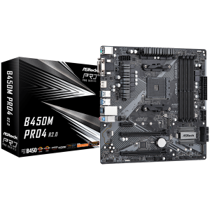 ASROCK B450M Pro4 R2.0 mATX AM4 DDR4