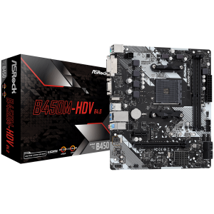 ASROCK B450M-HDV R4.0 mATX AM4 DDR4