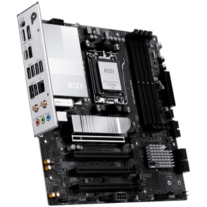 MSI PRO B850M-P WIFI, mATX, Socket AM5, 4x DDR5 Dual Channel DDR5 up to 8200(OC)MHz, 4x PCIe x16 slot, 3x M.2 slot, 4x USB 2.0, 2x USB 5Gbps, 1x USB 10Gbps, 1x USB 10Gbps Type-C, DP, 7.1 HD Audio, 5G LAN, WiFI 7, BT, 3Y