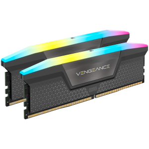 CORSAIR VENGEANCE RGB DDR5 96GB (2 x 48GB) DDR5 6000 CL36-44-44-96 1.40V AMD EXPO & Intel XMP - Gray