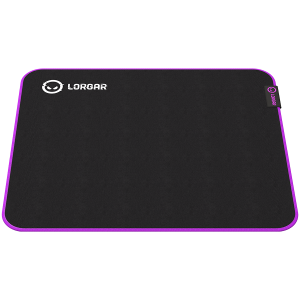 Lorgar Main 313, Gaming mouse pad, High-speed surface, Purple anti-slip rubber base, size: 360mm x 300mm x 3mm, weight 0.195kg