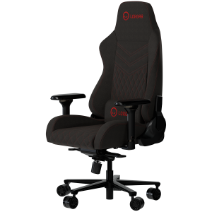 LORGAR Ace 422, Gaming chair, Anti-stain durable fabric, 1.8 mm metal frame, multiblock mechanism, 4D armrests, 5 Star aluminium base, Class-4 gas lift, 75mm PU casters, Black + red