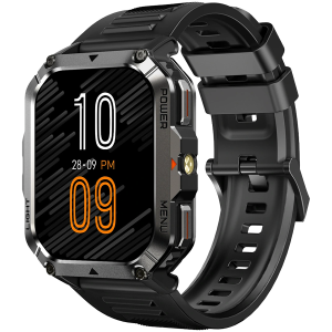 Blackview W70 Pro 2.01-inch TFT 280x320 Realtek 8763EWE 128MB/382KB 900mAh NO Charger IP68 100+ Sports Modes HR/SpO2/Sleep Monitor Bluetooth 5.2 Calling Zinc Alloy Black