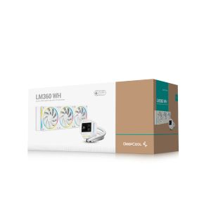 DeepCool Water Cooling LM360 WH - 2.4 inch IPS Display, Addressable RGB