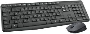 Wireless Keyboard and mouse set Logitech MK235, Black