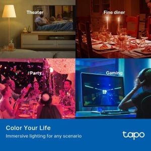 TP LINK TAPO L530E Смарт крушка   RGB 8.7W 806LM
