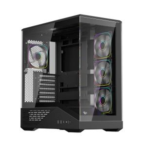 1stPlayer кутия Case ATX - GM7 Black - 4 x 120 mm A-RGB fans included, USB-C