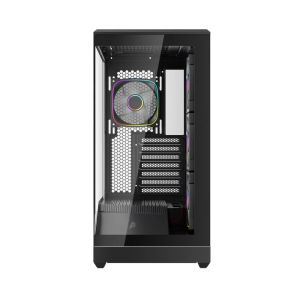 1stPlayer кутия Case ATX - GM7 Black - 4 x 120 mm A-RGB fans included, USB-C