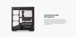 1stPlayer кутия Case ATX - GM7 Black - 4 x 120 mm A-RGB fans included, USB-C