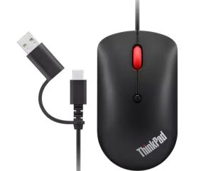 Компютърна мишка с кабел Lenovo ThinkPad USB-C Wired Compact Mouse
