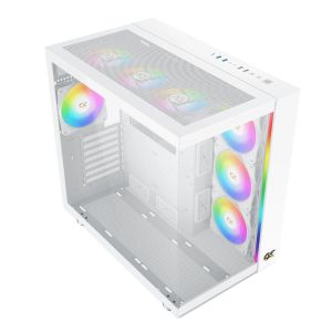 Xigmatek Case EATX - AQUA ULTRA AIR Arctic - 7 ARGB Fans