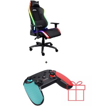 Стол TRUST GXT719 Ruya RGB Gaming Chair Black