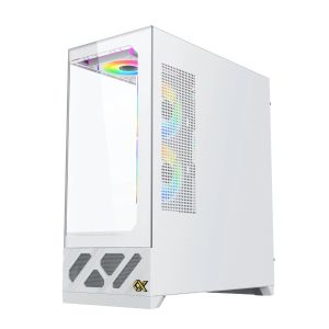 Xigmatek Case E-ATX - Alphard Pro Arctic - 6 inch LCD Display, 6 ARGB Fans