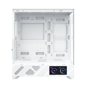 Xigmatek Case E-ATX - Alphard Pro Arctic - 6 inch LCD Display, 6 ARGB Fans