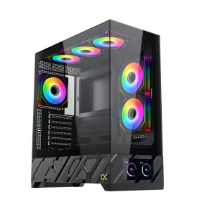 Xigmatek Case E-ATX - Alphard Pro - 6 inch LCD Display, 6 ARGB Fans