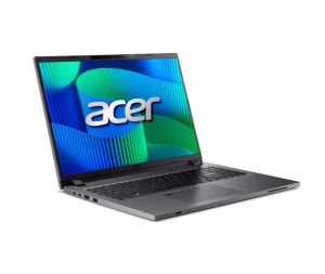 Лаптоп Acer Travelmate TMP216-51-G2-TCO-79S6, Core i7 1355U(up to 5.00GHz, 12MB), 16" WUXGA (1920x1200) IPS, 16GB DDR5( 1 slot free), 512GB NVMe SSD, Intel Iris Xe Graphics, TPM 2.0, MicroSD reader, HD Cam, Wi-Fi 6E, BT 5.3, EPEAT, EnergyStar, no OS, 3Y