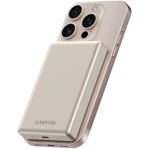 CANYON power bank OnPower 510 slim Magnetic 10000 mAh PD20W Beige