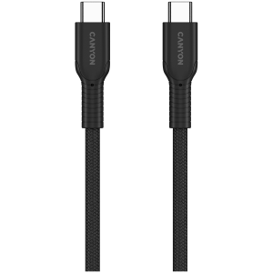 CANYON cable OnWire 60CL C-C 60W COLOR Braided 1m Black