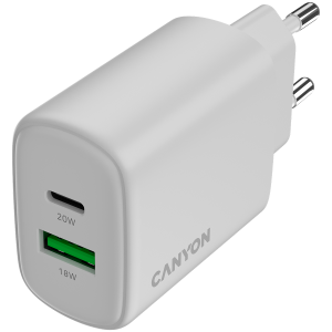 CANYON charger OnCharge 200 20W 1xPD 1xQC EU White