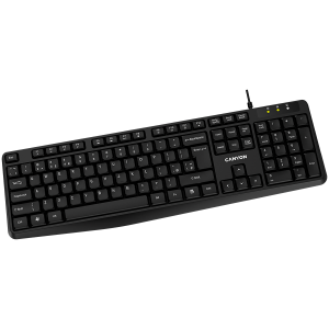CANYON keyboard KB-1 EN/BG Wired Black