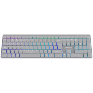 CANYON keyboard HKB-W11 UK/US RGB Dual Mode Wireless Grey