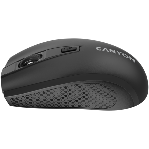 CANYON MW-7, 2.4Ghz wireless mouse, 6 buttons, DPI 800/1200/1600, with 1 AA battery, size 110*60*37mm, 58g, black