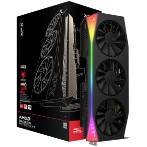 XFX Mercury AMD Radeon RX 9070XT OC Gaming Edition with RGB 16GB GDDR6, HDMI 3xDP