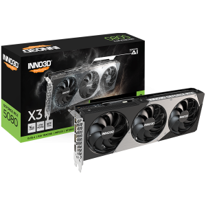 INNO3D NVIDIA GEFORCE RTX 5080 X3 OC 16GB GDDR7 256bit, 2460 MHz / 30Gbps, 3x DP, 1x HDMI, 3 fan, 2.5 slot