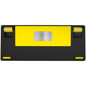 LORGAR KBP7075W, Wireless 75% Mechanical Gaming Keyboard Pro, Black/yellow, EN layout