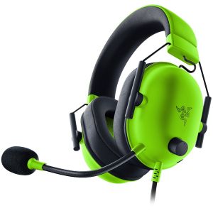Razer BlackShark V2 X - Green, 12 Hz – 28 KHz Frequency Response, 32 Ω (1 kHz) Impedance, Razer TriForce Driver, Breathable memory foam, Advanced passive noise cancellation, Analog 3.5 mm Connection, 100 Hz – 10 kHz Microphone Frequency, 1.3 m