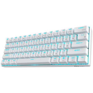 ROYAL KLUDGE RK61 White Gaming Keyboard Red switch