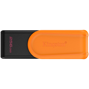 Kingston  256GB Portable USB 3.2 Gen 1 DataTraveler Exodia S (Black/Orange)