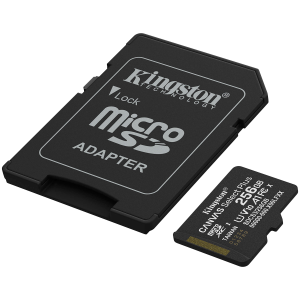 Kingston 256GB microSDXC Canvas Select Plus Gen3 150MB/s A1 Card + Adapter