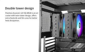 Thermalright охладител CPU Cooler Peerless Assassin 120 SE A-RGB - Dual-Tower - LGA1851/LGA1700/AM5
