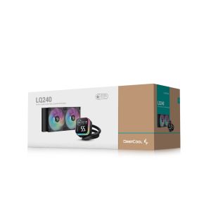 DeepCool водно охлаждане Water Cooling LQ240 - LCD Screen, A-RGB