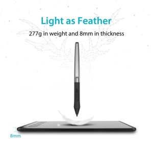 Графичен таблет HUION Inspiroy H640P, USB, Черен