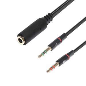 Makki преходник Adapter 3.5mm 4pin F / 2 x 3.5mm M - MAKKI-CBL-SP40