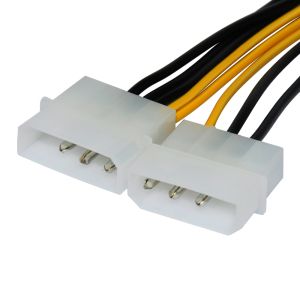 Makki Адаптер Adapter 2xMolex to 8pin PCI-E VGA - MAKKI-CE317-0.15m