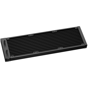 DeepCool MYSTIQUE 360 ARGB, 360mm CPU Liquid Cooler, 2.8" LCD screen, 3x120mm ARGB PWM Fans, Addressable RGB LED, Fluid Dynamic Bearing, Black, Intel LGA1851/1700/1200/1151/1150/1155, AMD AM5/AM4, R-LX750-BKADSNC-G-1