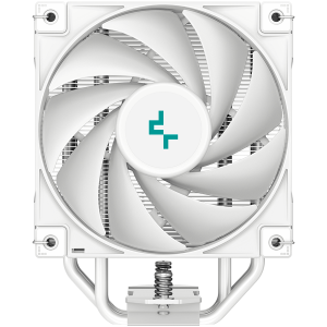 DeepCool AK400 WH, CPU Air Cooler, 1x120mm PWM Fan, TDP 220W, 4 Heatpipes, White, LGA1700/1200/115x, AMD AM5/AM4, 127x97x155 mm(LxWxH), 3Y, R-AK400-WHNNMN-G-1