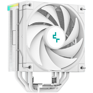 DeepCool AK400 Digital WH, CPU Air Cooler, 1x120mm FK120 PWM Fan, Digital Display, ARGB, TDP 220W, 4 Heatpipes, White, LGA1700/1200/115x, AMD AM5/AM4, 126x97x156 mm(LxWxH), 3Y,R-AK400-WHADMN-G