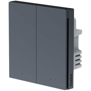 Aqara Smart Wall Switch H1 (no neutral, double rocker): Model No: WS-EUK02; SKU: AK072RUG01