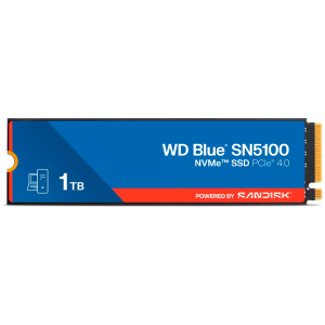 SSD POWERED BY SANDISK WD Blue SN5100 1TB M.2 2280 PCIe Gen4 x4 NVMe QLC 3D, Read/Write: 7100/6700 MBps, IOPS 1000K/1300K, TBW: 600