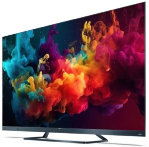 Телевизор Sharp 75FQ5EM2, 75" QLED Google TV, 4K Ultra HD 144Hz Quantum Dot 3840x2160 Aluminium Slim Frameless, AQUOS AI UltraClear, AQUOS Smooth Motion 144Hz, Active Motion 1400, Light Sensor OPC, Hybrid HARMAN/KARDON Speaker System, Dolby Vision IQ, Dol