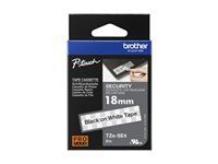 Consumable Brother TZe-SE4 Tape Black on White, Security Tape, 18mm - Eco